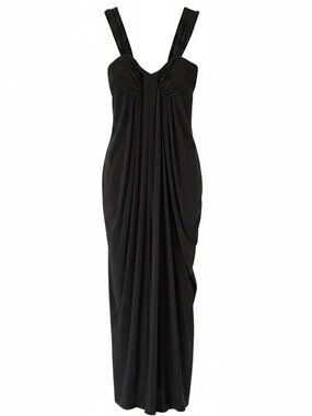 JS Boutique Long Dark Grey Gown Size 6